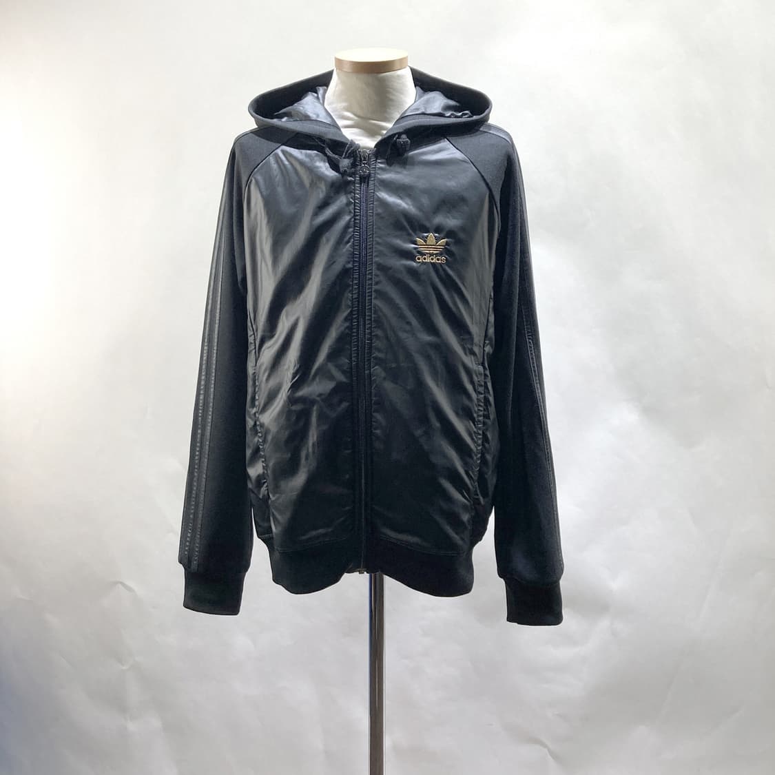 아디다스 빈티지 남성후드집업자켓 블랙 L 상품이미지1