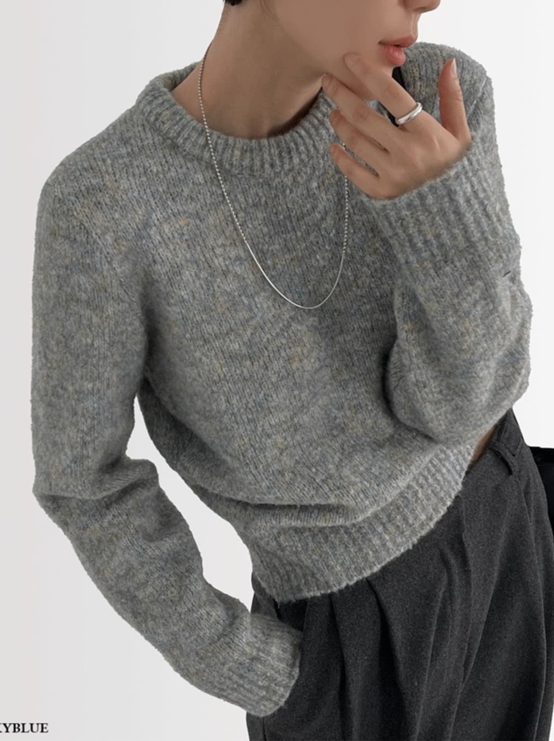 어텀 로블 니트 그레이 상품이미지1