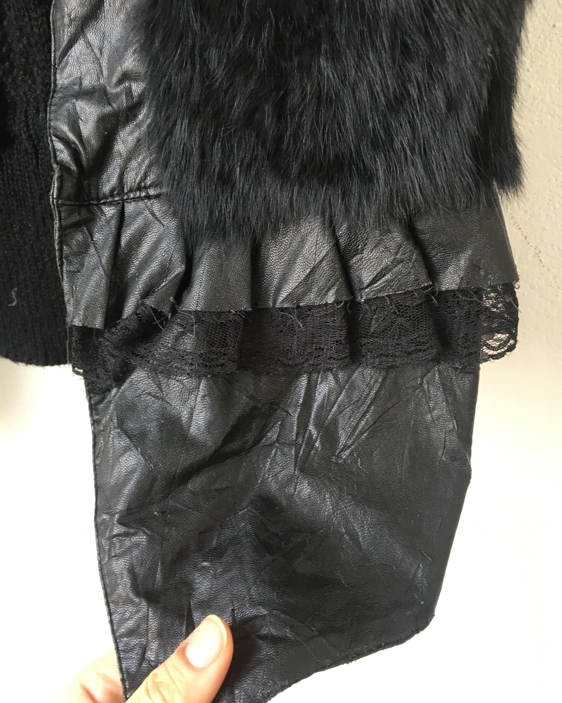 Fur layered open vest 상품이미지5