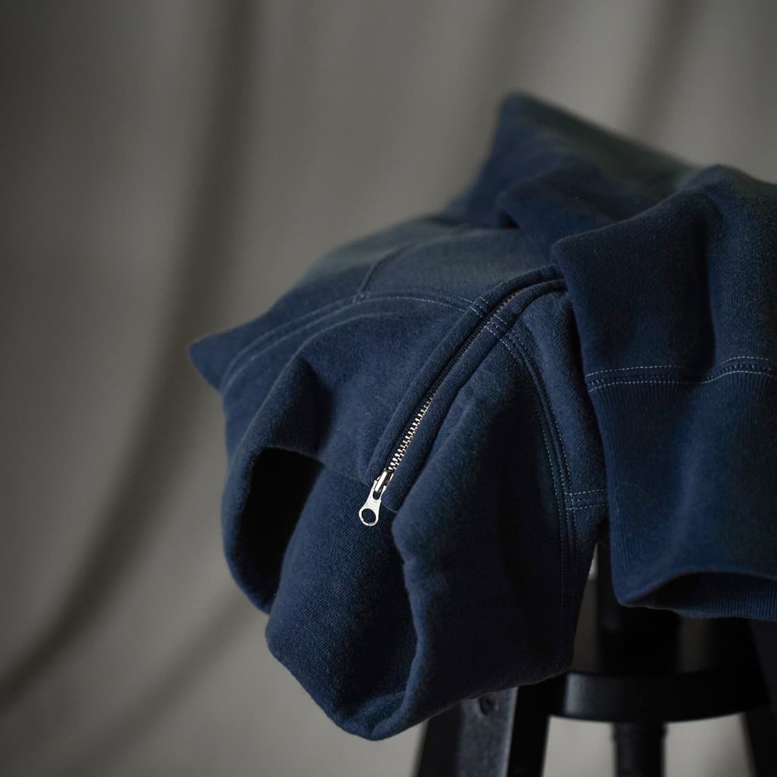 [2]마티앤선즈 빈티지 네이비(bottle) 스웻 집업 상품이미지4