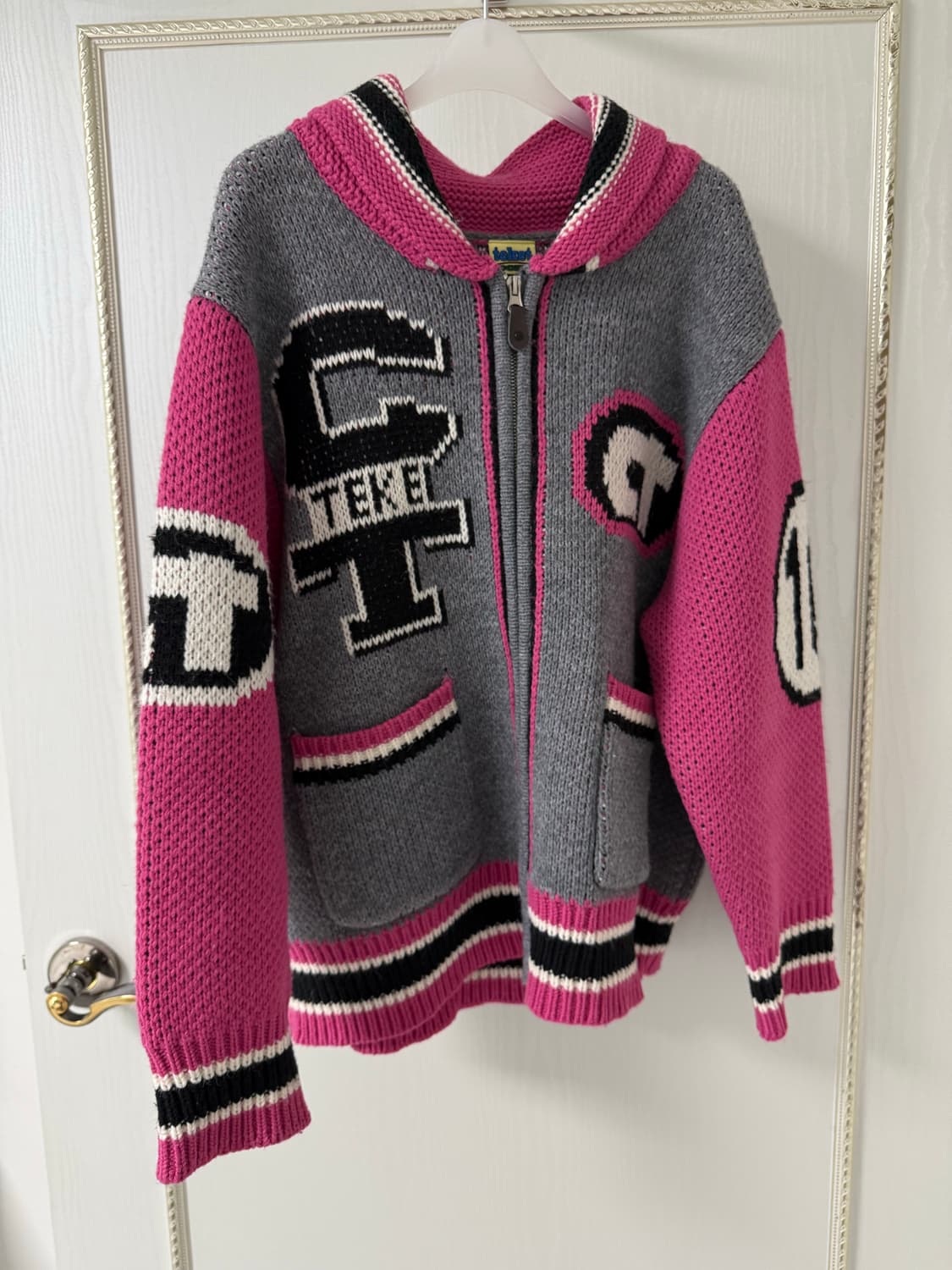 테켓 니트 집업 상품이미지2