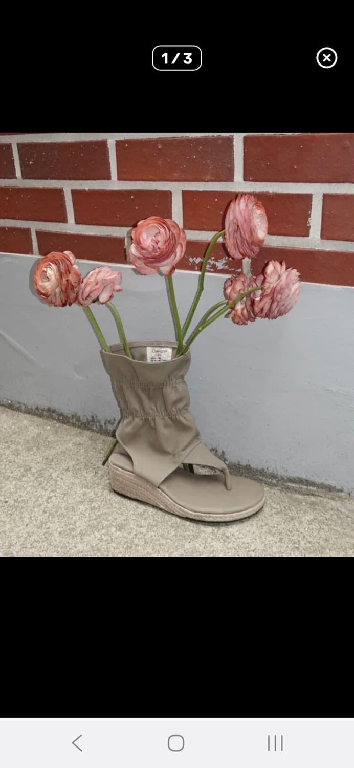 책갈피 쪼리부츠 웨지힐 베이지 250 상품이미지1