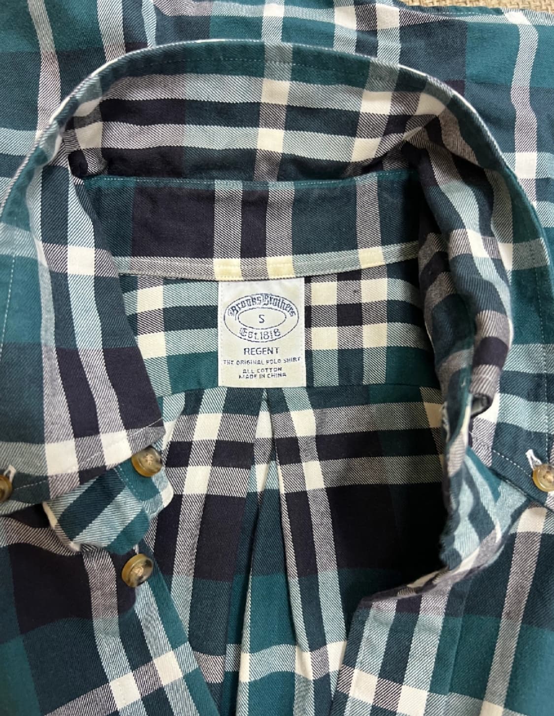 브룩스브라더스 남성 그린체크 긴팔셔츠

 상품이미지3