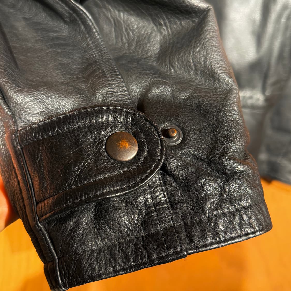 유니버시티 재팬 탄창 헤비 소가죽 헌팅 자켓 M 100 상품이미지9