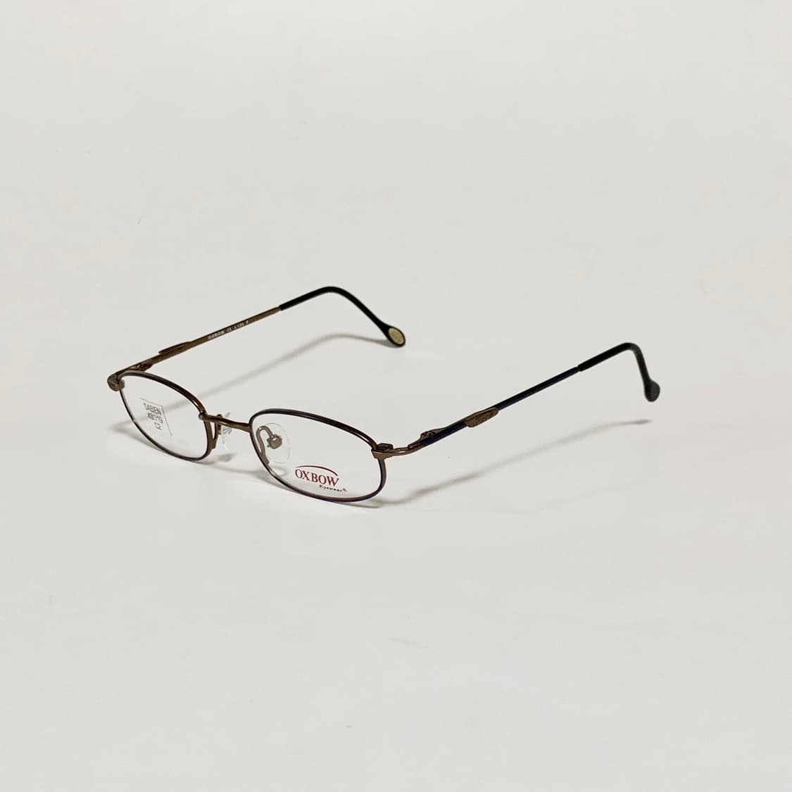 933 데드스탁 네이비 오벌 슬림 직사각 라운드 알러지방지 빈티지안경 픽 상품이미지3