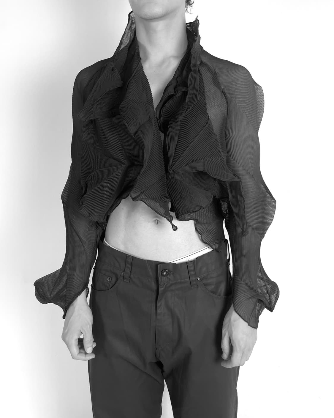 vintage solid drape pleats 상품이미지5