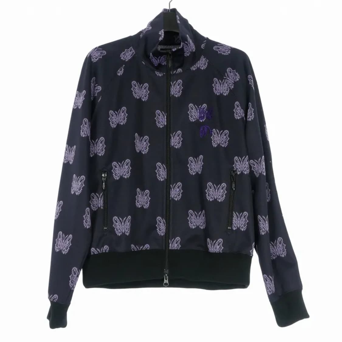 니들스 x 카에 다나카 트랙 자켓 폴리 자카드 블랙 상품이미지1