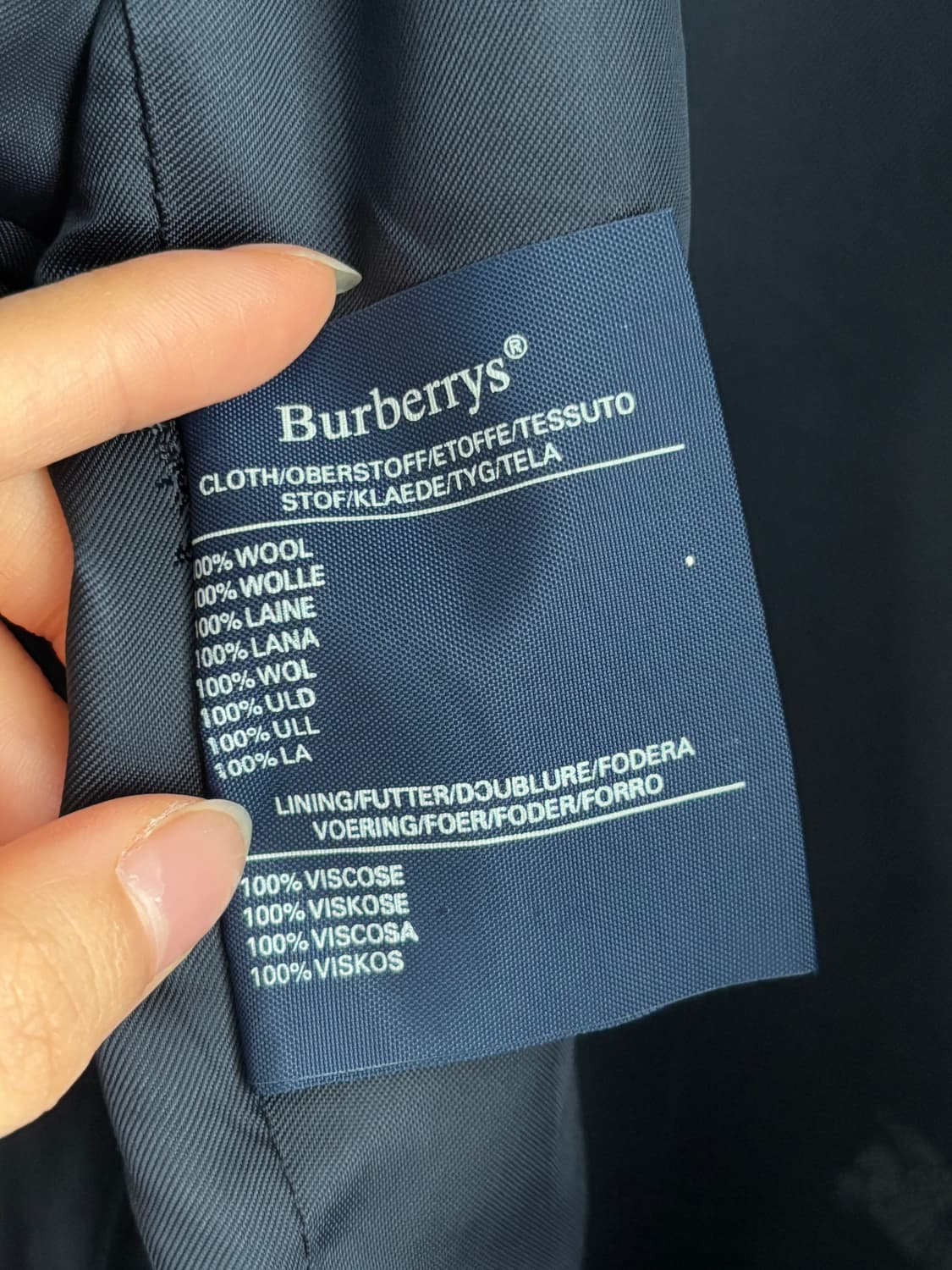 Burberry 버버리 크레스트 로고 네이비 금장 더블 블레이저 상품이미지9
