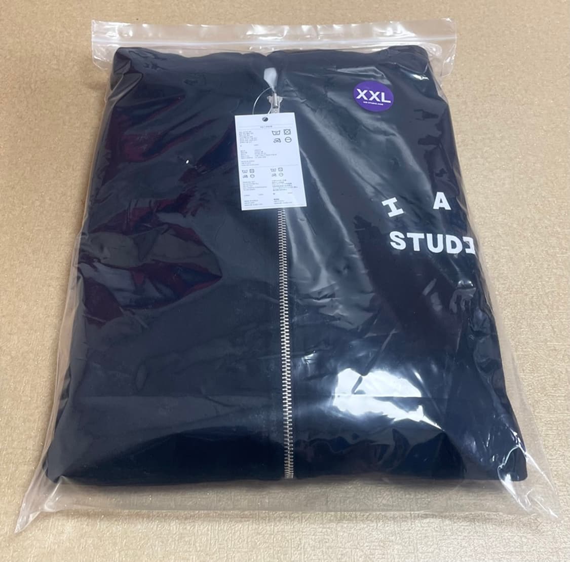 아이앱 스튜디오 후드 집업 블랙 - 26SS 상품이미지10