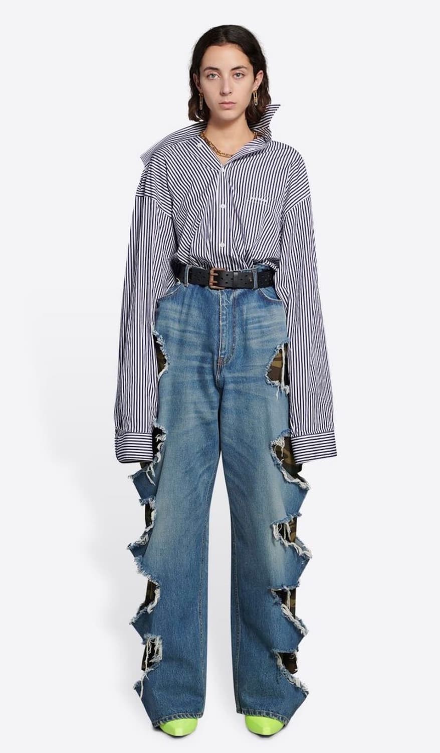 발렌시아가 FW21 스트라이프 셔츠 상품이미지2