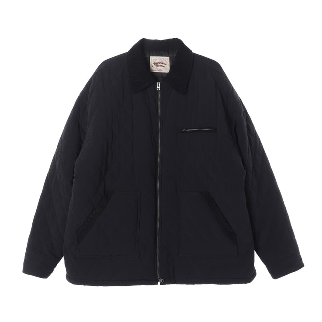 러기드 하우스 아메카지 배색 퀼팅 자켓 상품이미지1