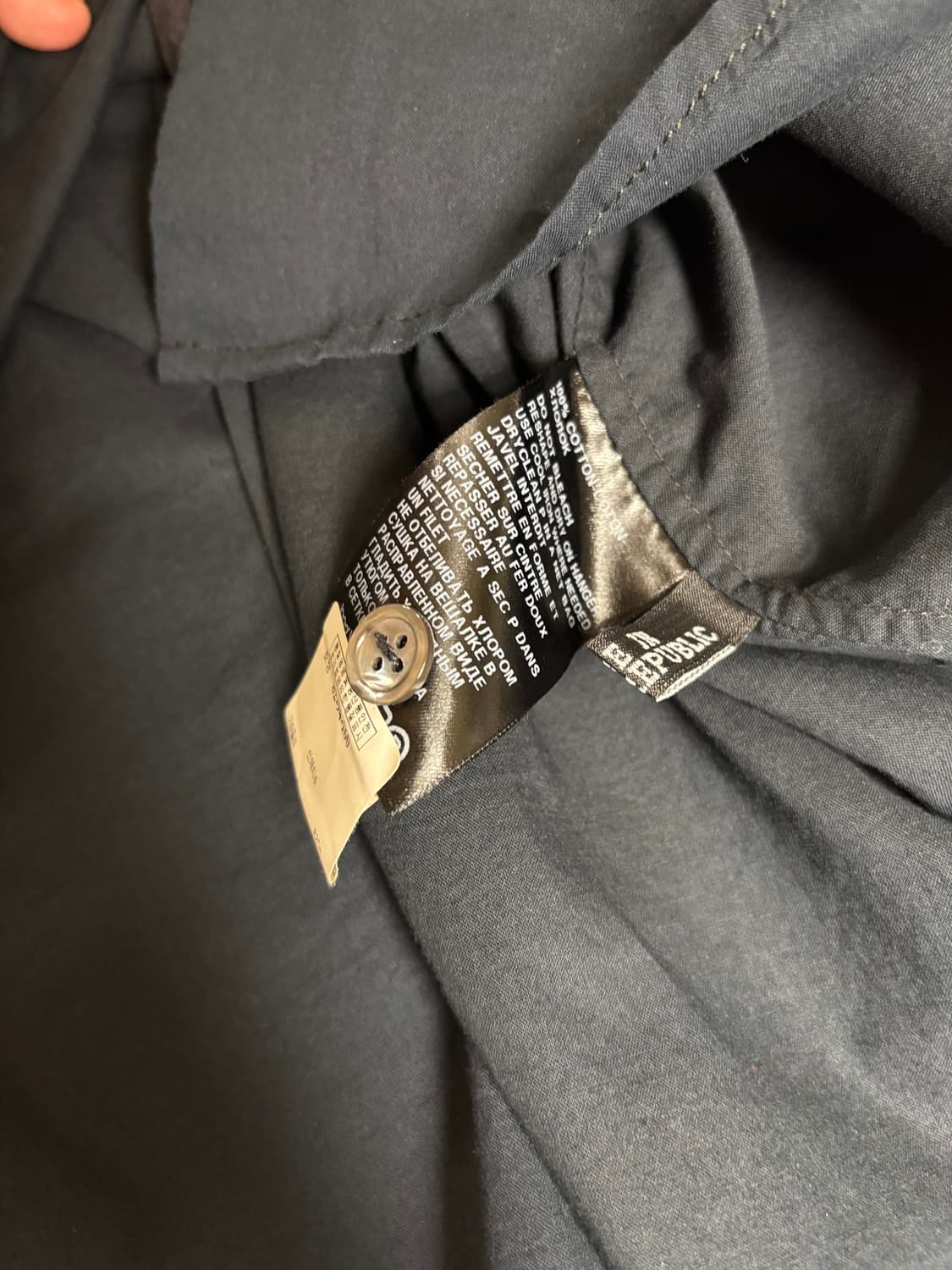 앤드뮐미스터 07fw 더블 레이어 백 스트랩 셔츠 상품이미지7