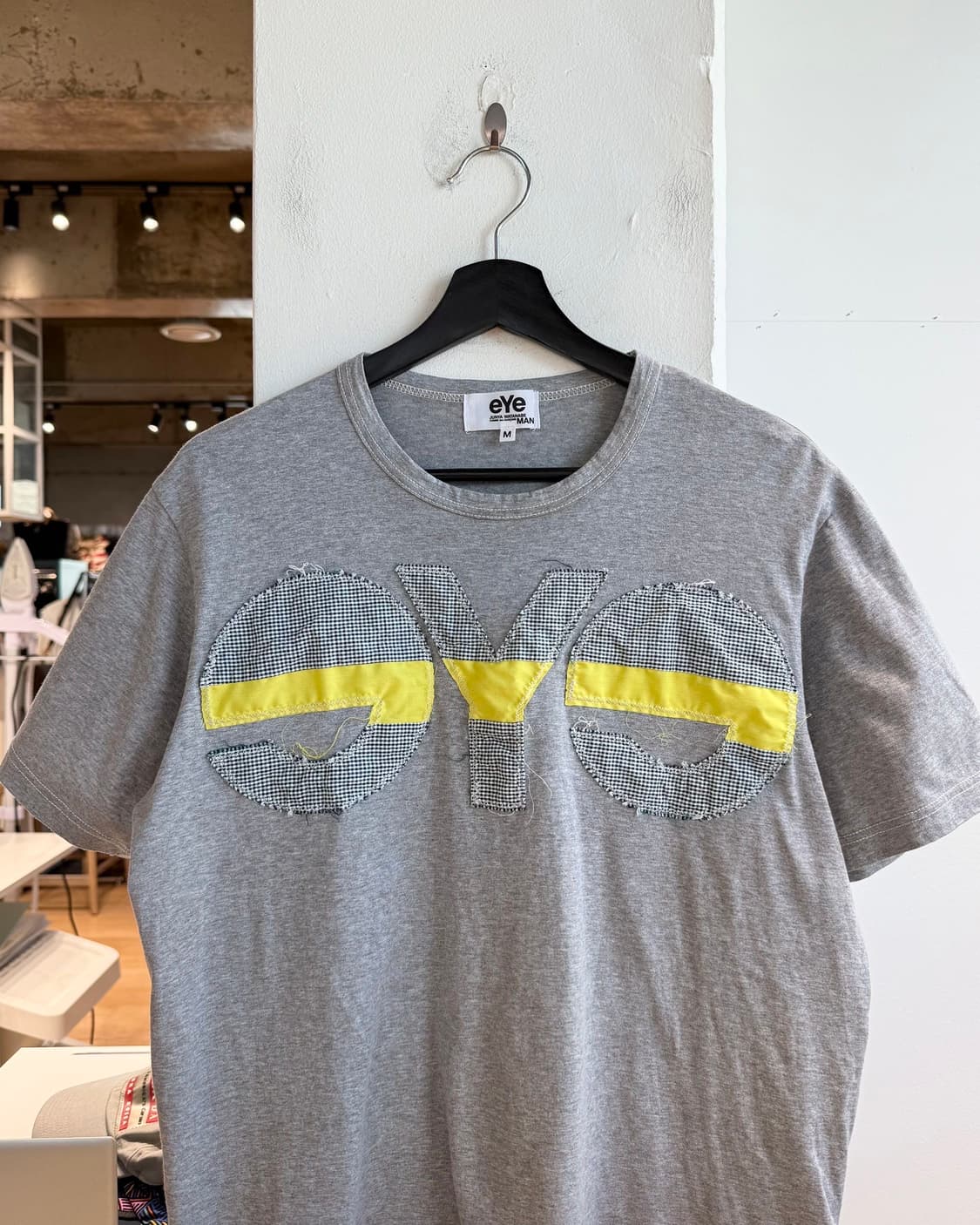 준야와타나베 eye 그레이 AD2015 로고패치 하프티  상품이미지3