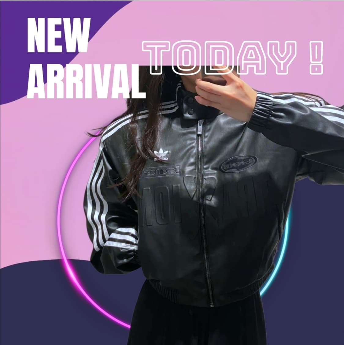 [새제품S, L] 아디다스 아딜레늄 시즌2 바이커 하이넥 자켓 블랙 상품이미지2