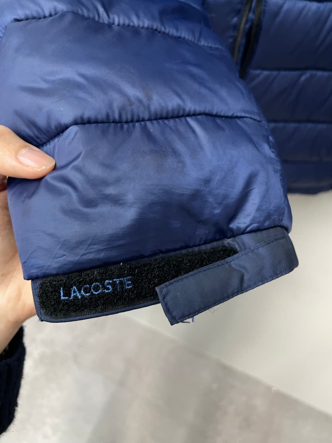 라코스테 블루 로고패치 구스다운 패딩 H1038 상품이미지3