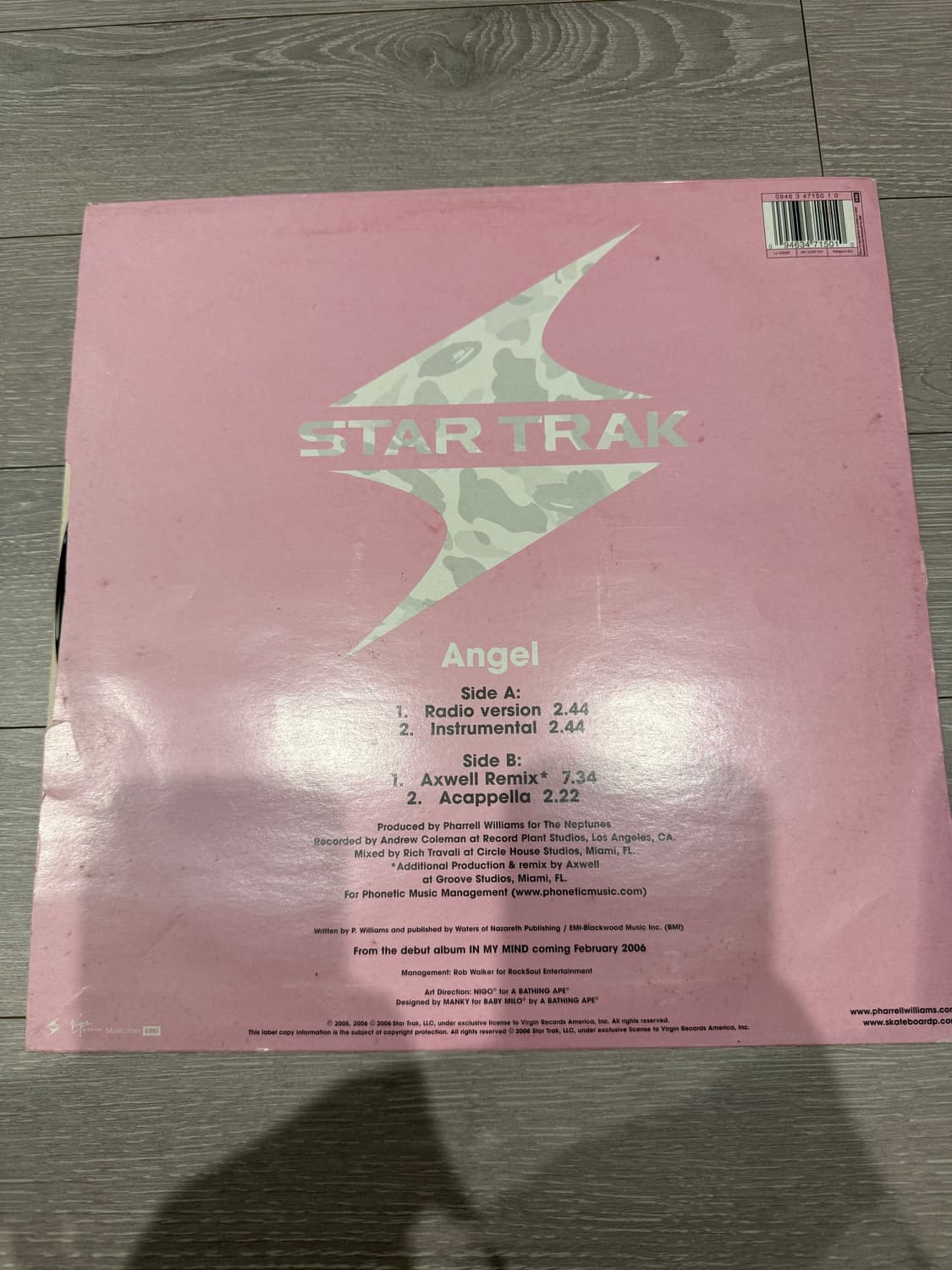 [LP] 퍼렐 윌리엄스 angel 싱글 LP 상품이미지2