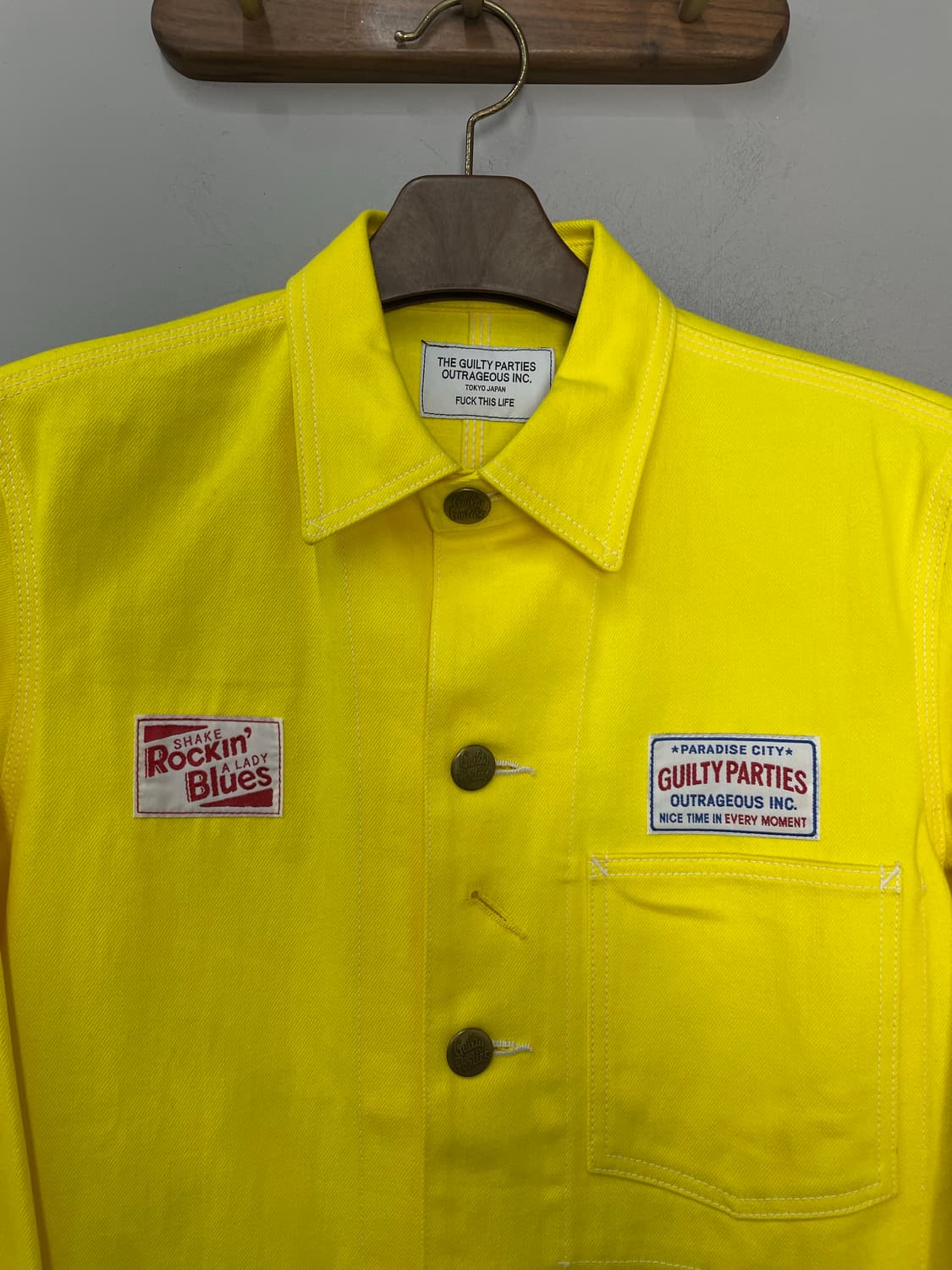 와코마리아 옐로우 워크 자켓 H2484 상품이미지3