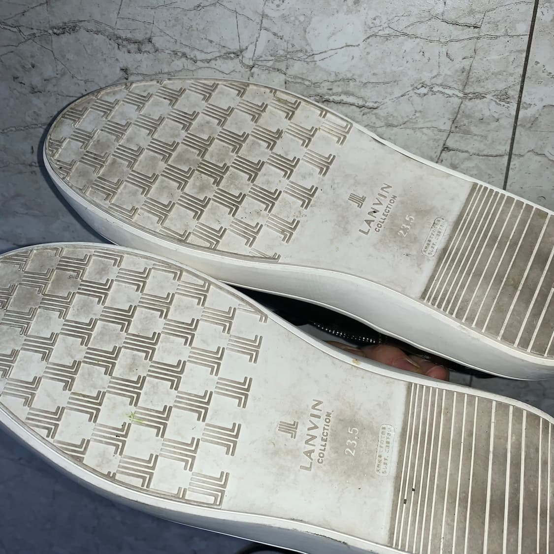 랑방 컬렉션 빈티지 여성 글리터 레더 스니커즈 235 상품이미지6