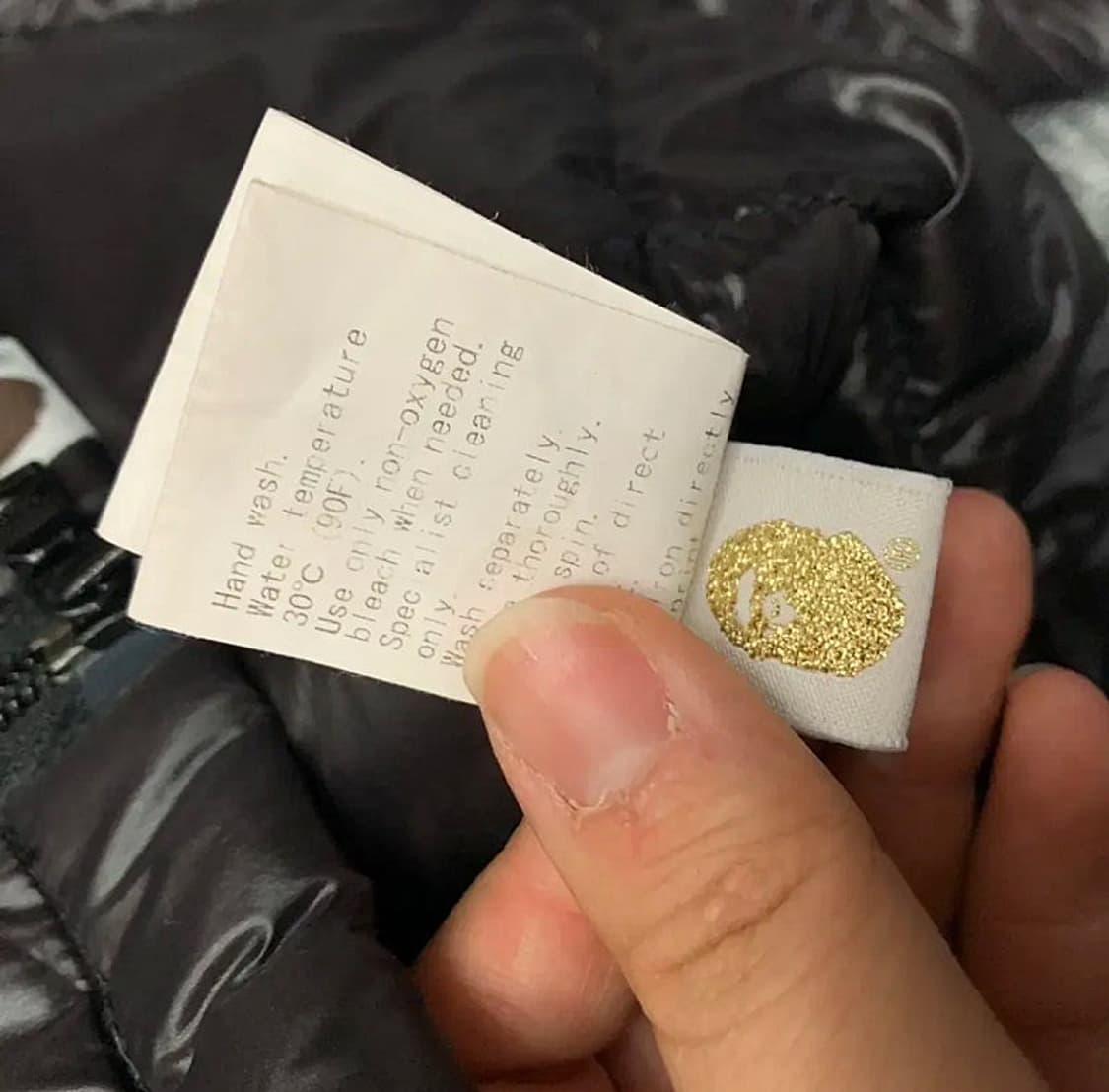 베이프 경량패딩 L size 극미중고 상품이미지6