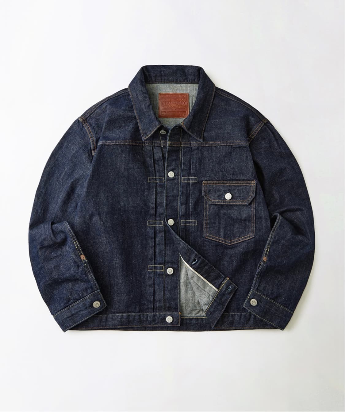 [M, 40] 아웃스탠딩 셀비지 데님 자켓 인디고 1세대 대전판 트러커 상품이미지1