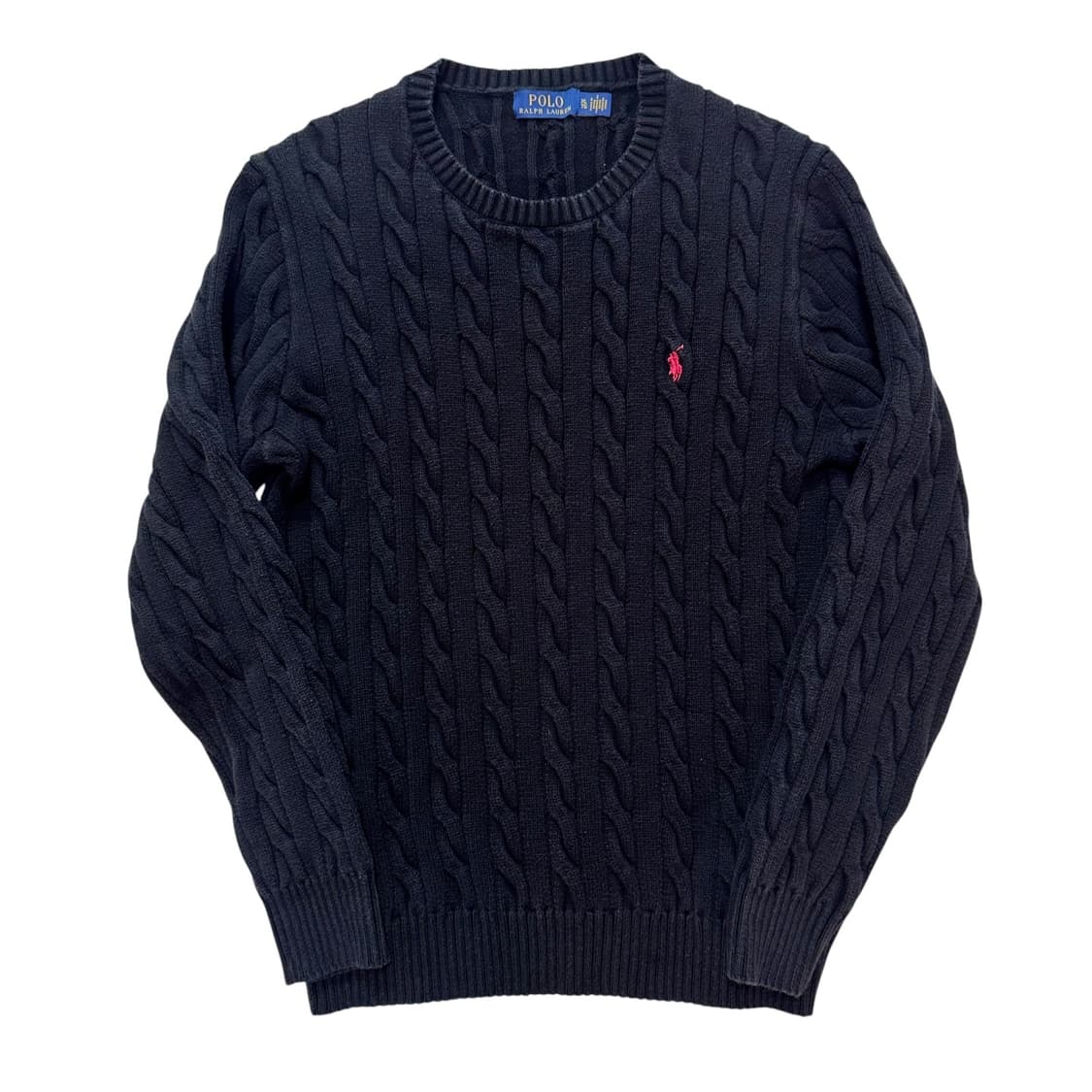 신형 폴로 블랙 꽈배기 면니트 상품이미지2