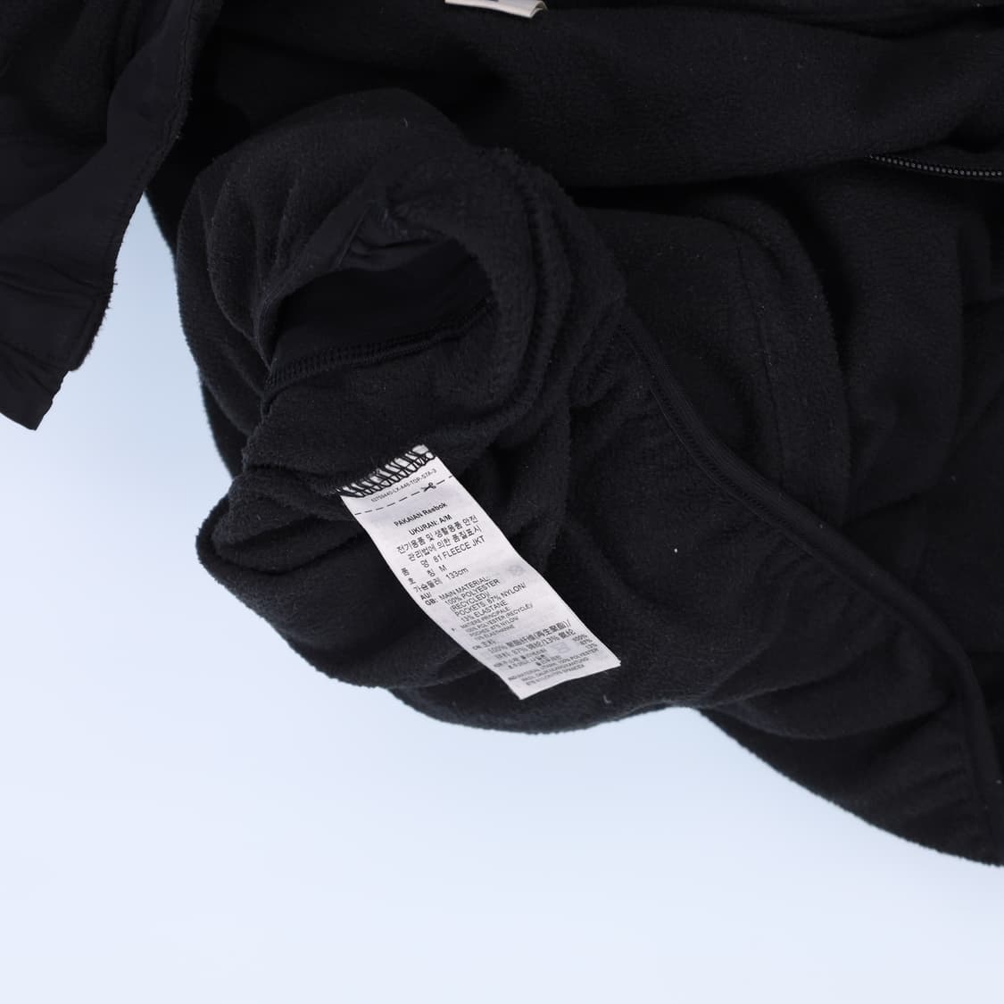 [M] 리복 후리스 블랙 반집업 0115H1 상품이미지5