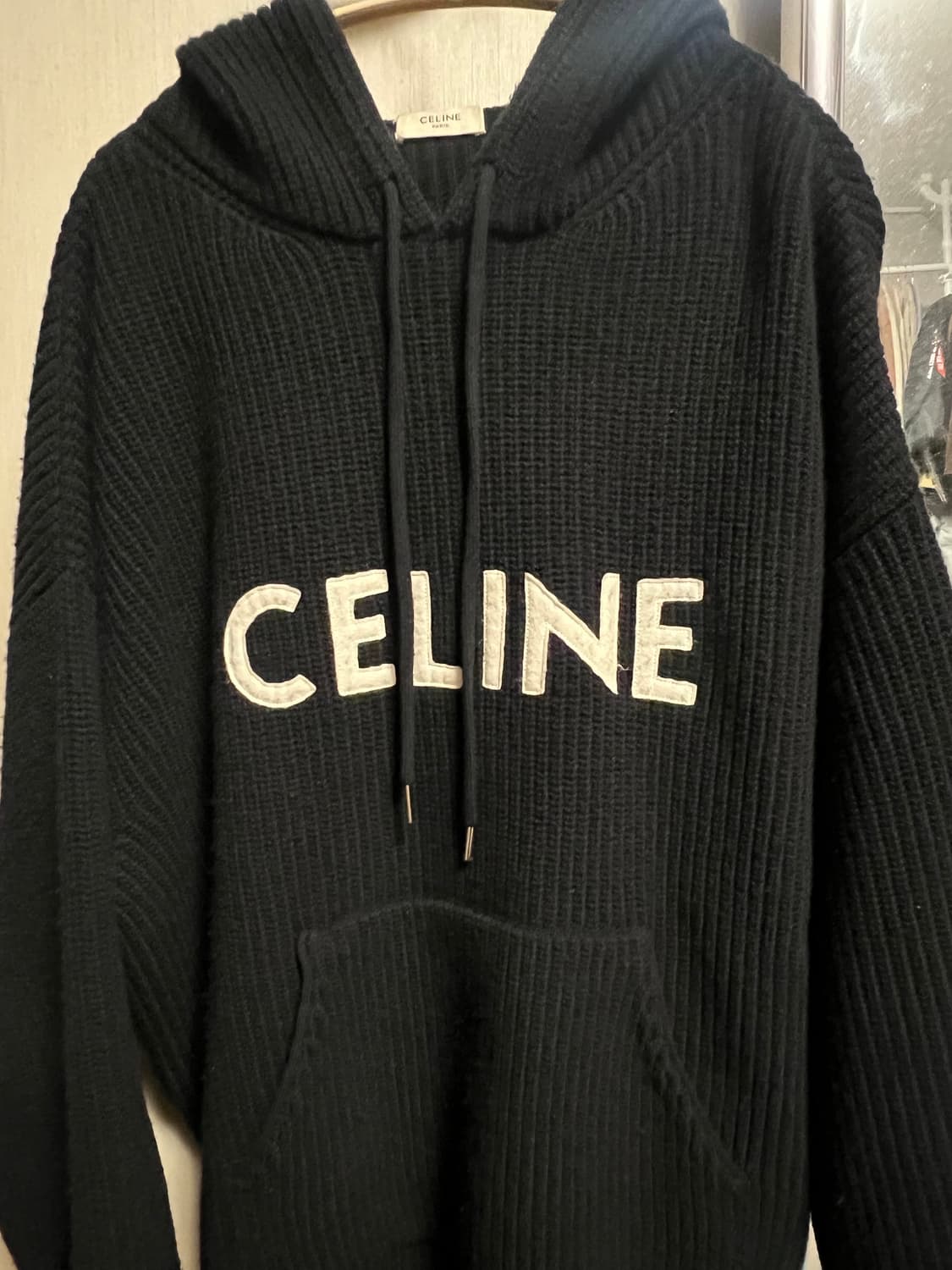 (정품) 셀린느 리브드 울 후드 스웨터 xs(100-105) 상품이미지1