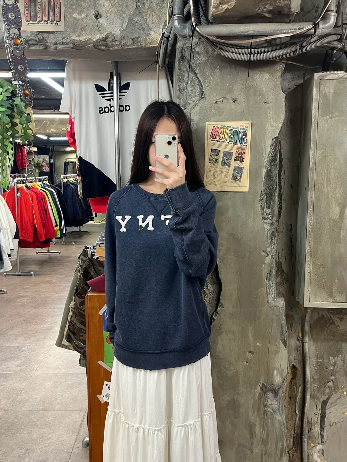 아베크롬비 맨투맨 네이비 L #csz1547 상품이미지2