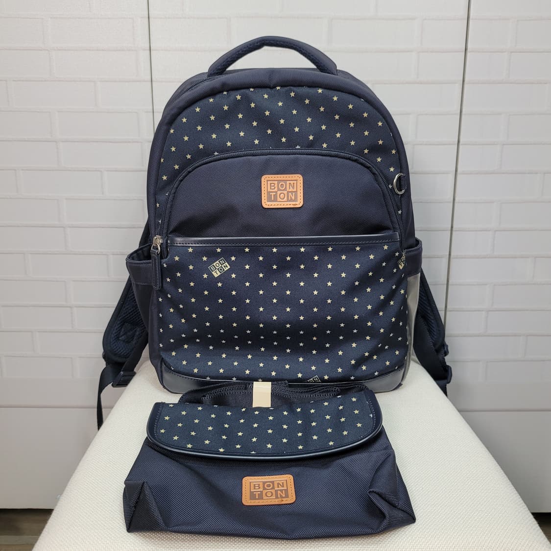 BONTON 봉통 분리형 캐주얼 배낭 백팩 네이비색 상품이미지1