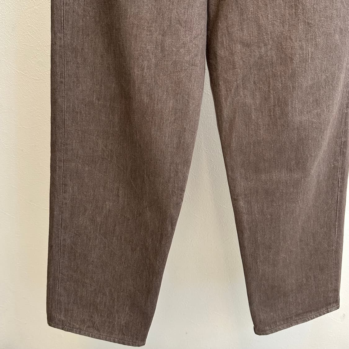 오라리 와이드 데님 팬츠 모카  상품이미지3