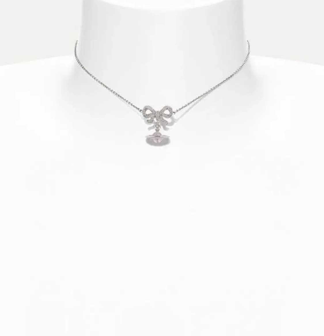 비비안웨스트우드 목걸이 옥타비에 리본 드롭 핑크 목걸이 빈티지 갸루 상품이미지4