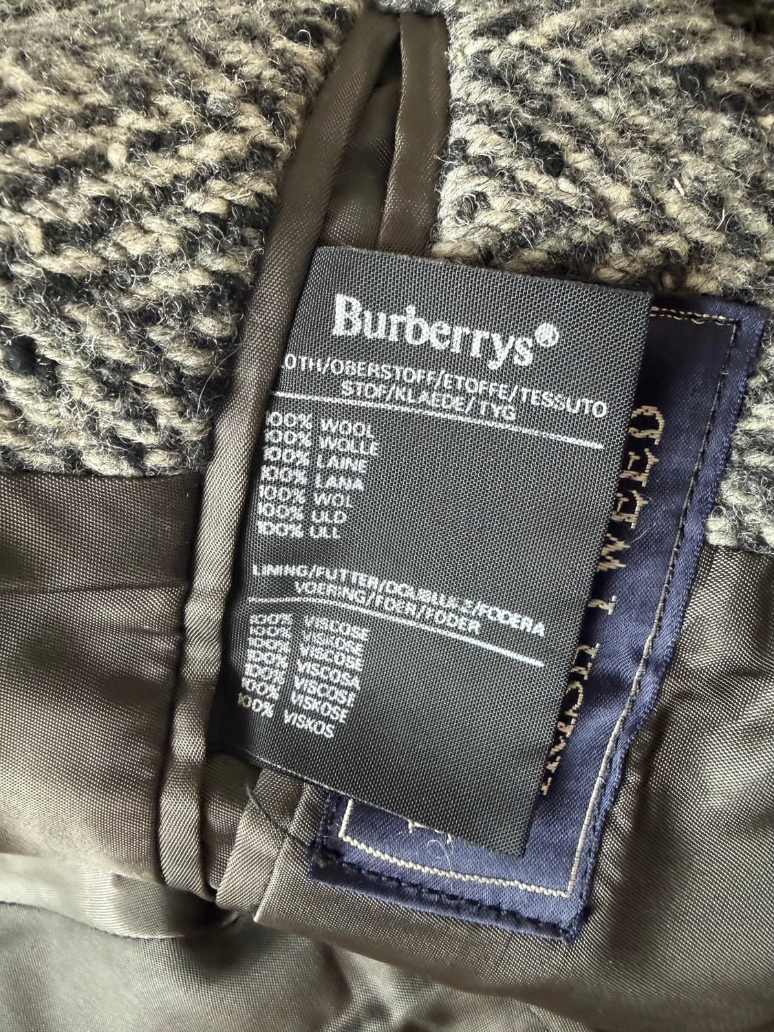 빈티지 버버리 아이리쉬 트위드 코트 상품이미지6