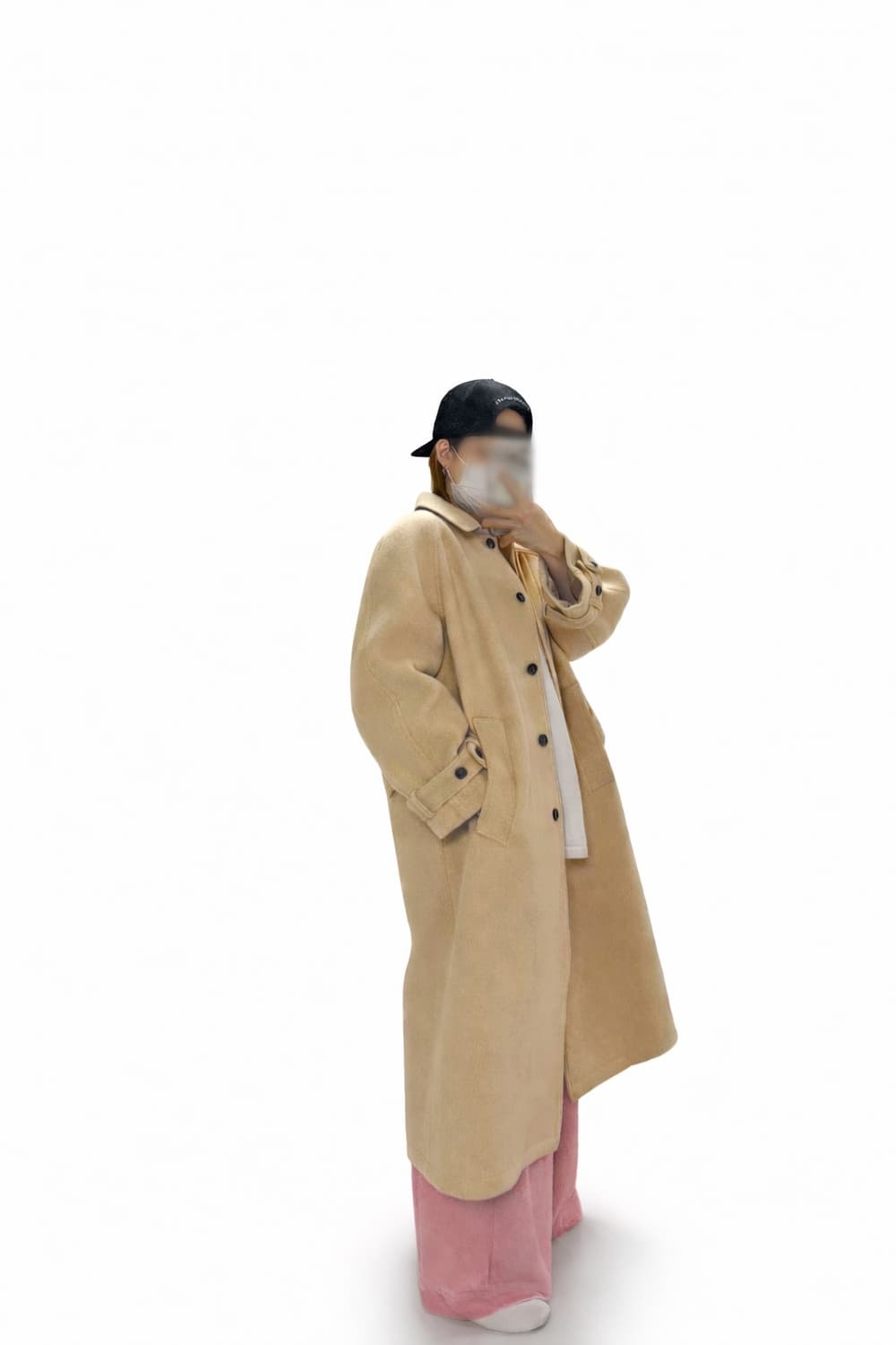 (새상품)위아 알파카 울 혼방 베이지코트 상품이미지8