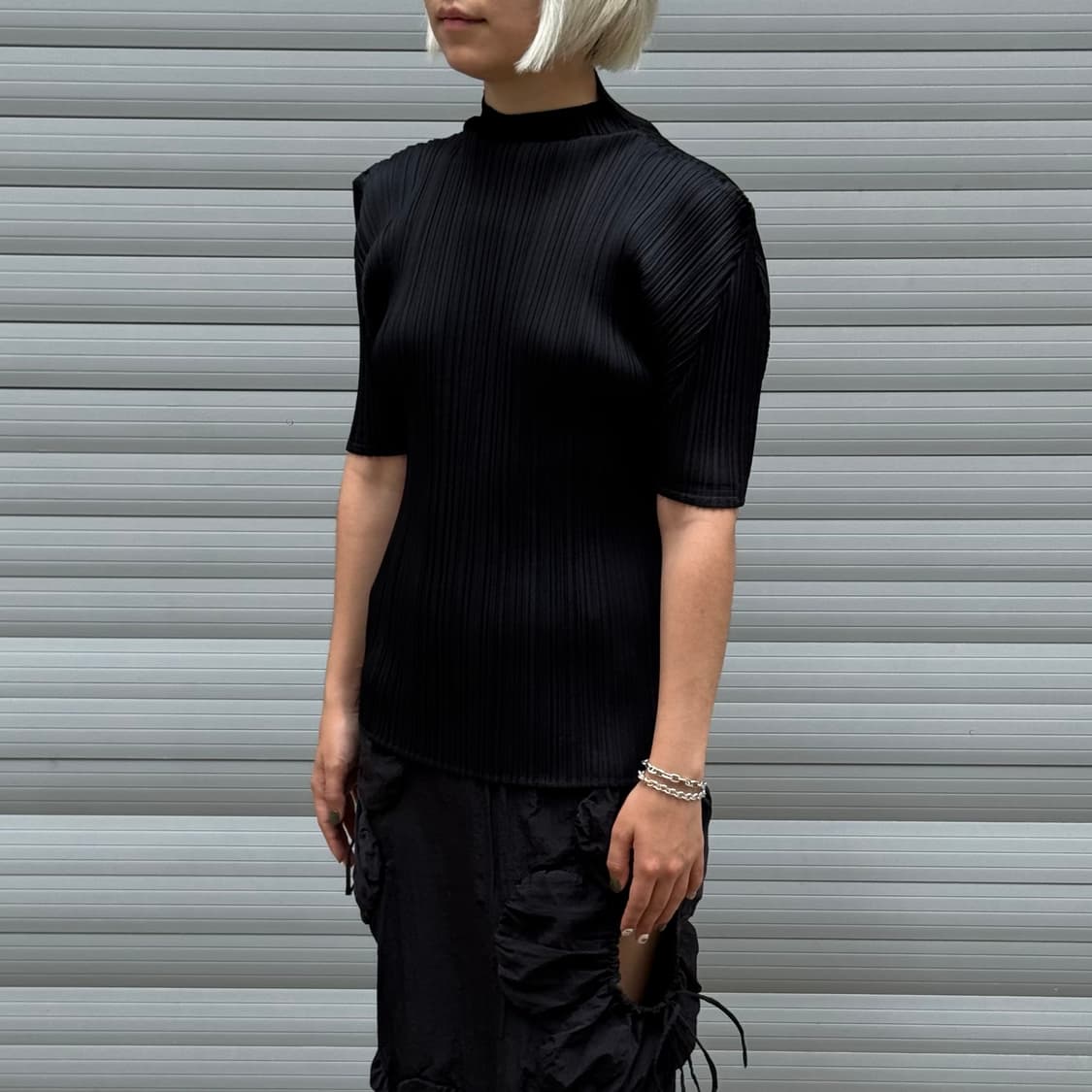 Pleats Please Black Short Top  상품이미지10