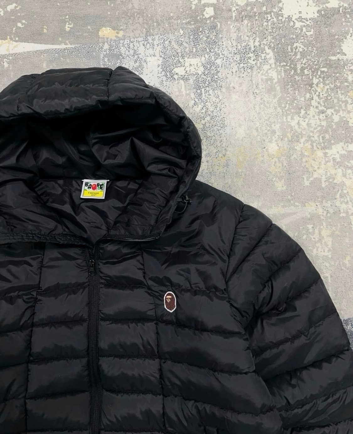 베이프 Bape 후드 포켓 경량패딩 블랙 상품이미지4