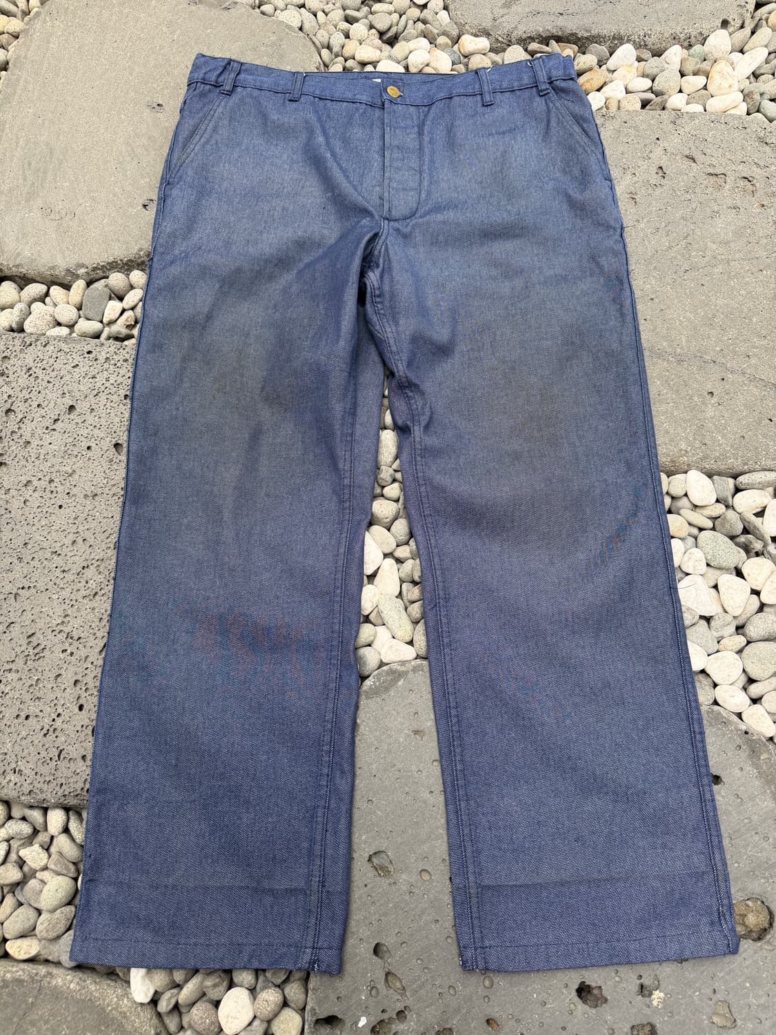 90s VINTAGE WASHED BARBE BLEUE 데님프렌치워크팬츠 상품이미지1
