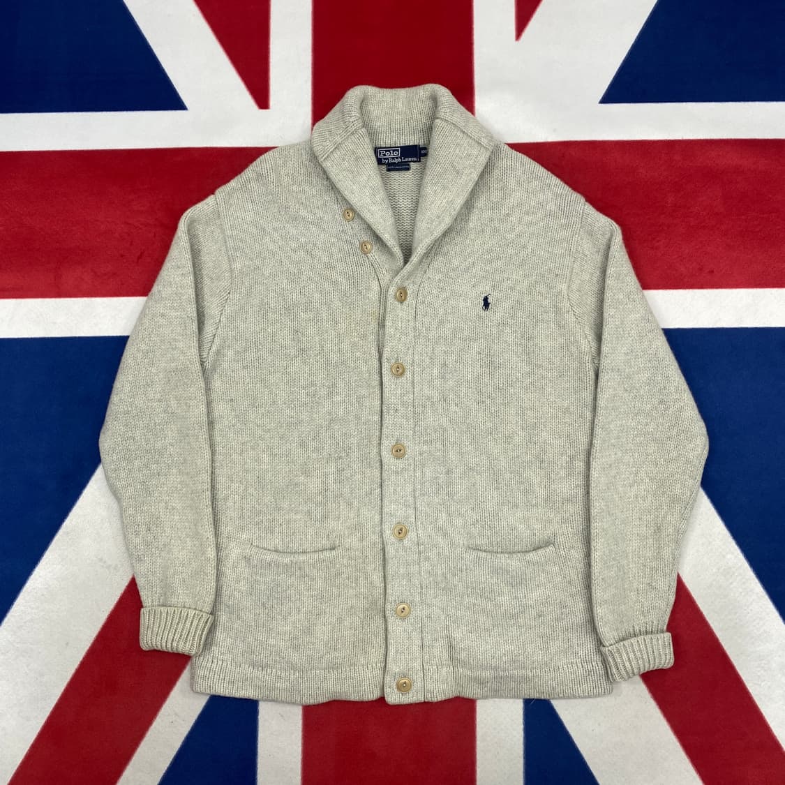 폴로 숄카라 가디건 100 상품이미지1