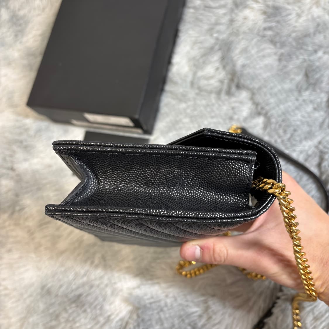 입생로랑 엔벨로프 WOC 금장 숄더백 상품이미지5