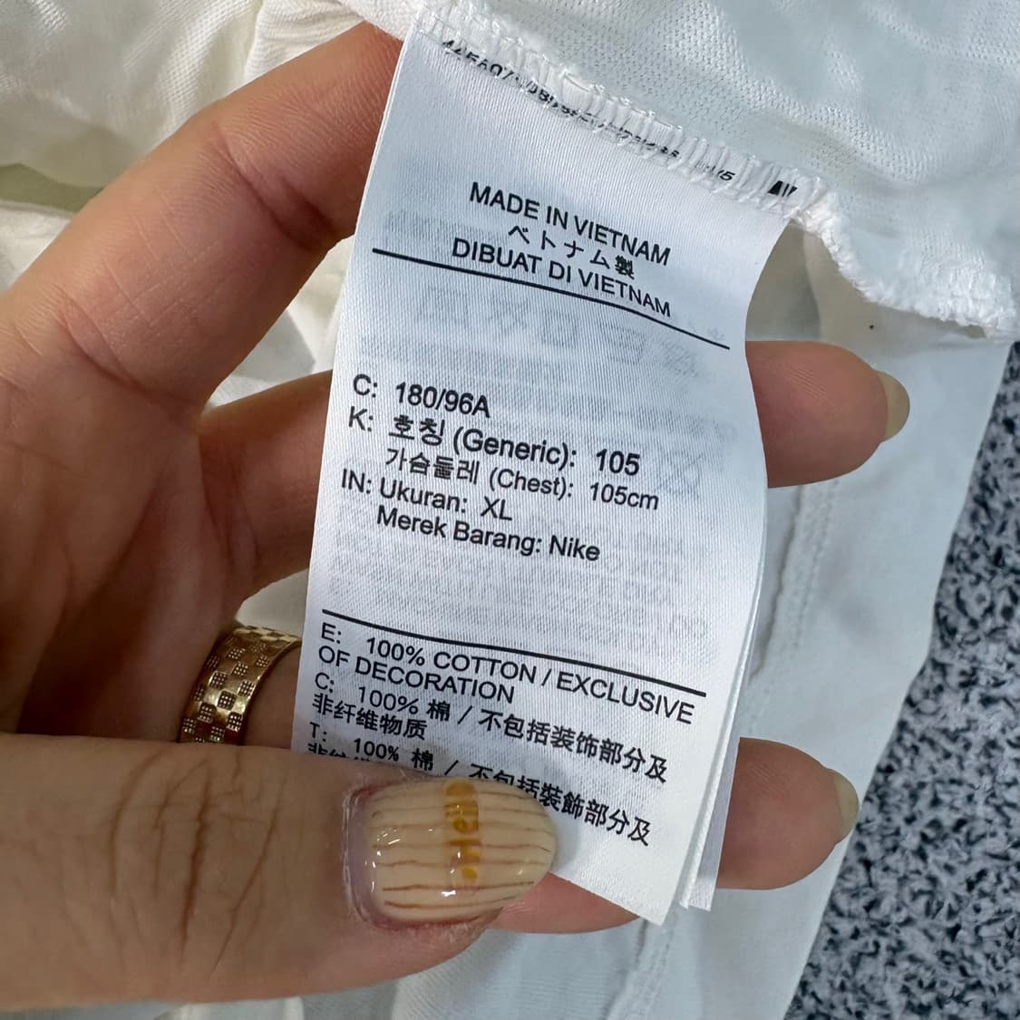 XL 나이키 빅로고 반팔 티셔츠 0416J 상품이미지5