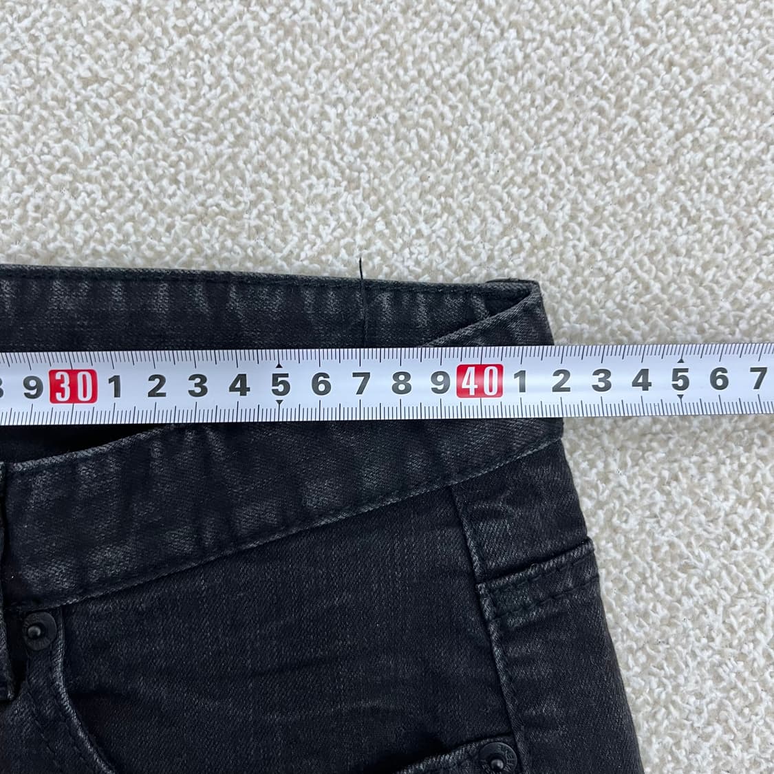 32 티니위니 블랙 데님 청바지 0202M2 상품이미지5
