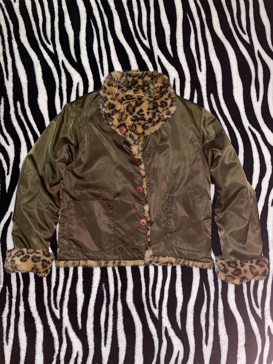 리버시블 호피 자켓 상품이미지2