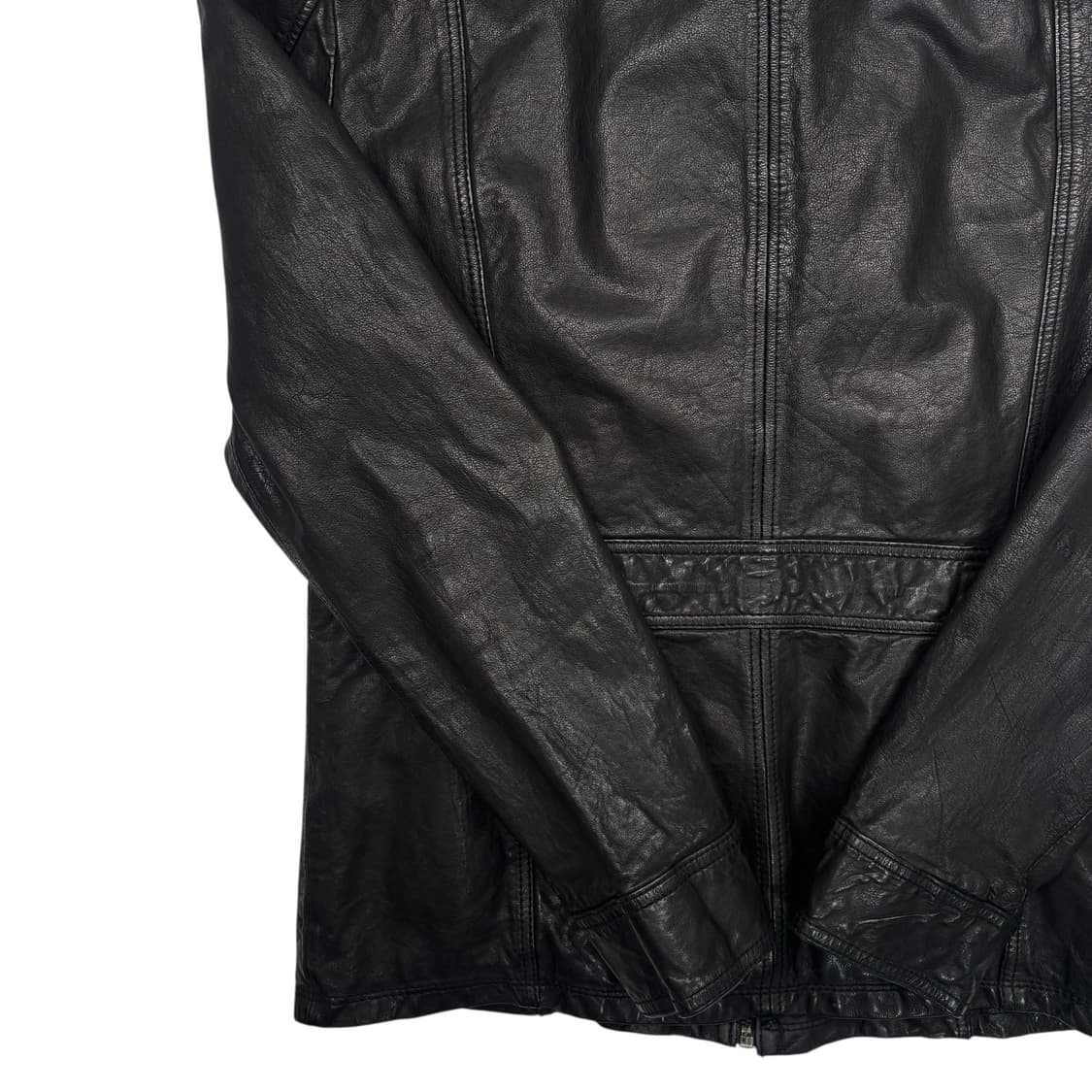 버커루 멀티포켓 블랙 램스킨 레더 자켓 XL 상품이미지6