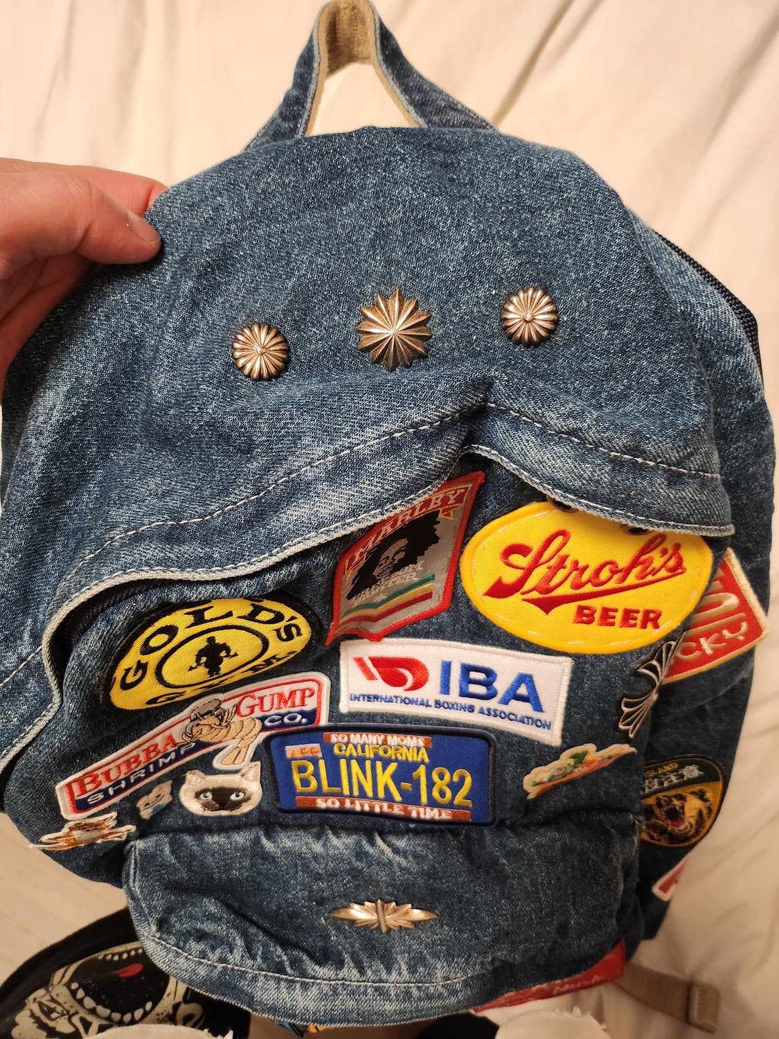 커스텀 데님 백팩 상품이미지2