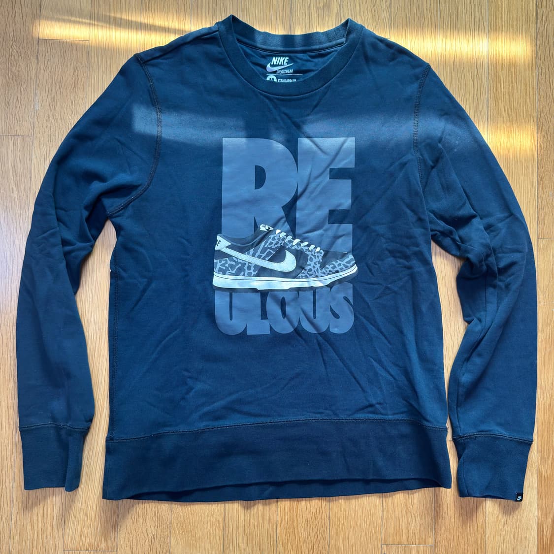 NSW 덩크&레터링 프린트 맨투맨 티셔츠 M 상품이미지1