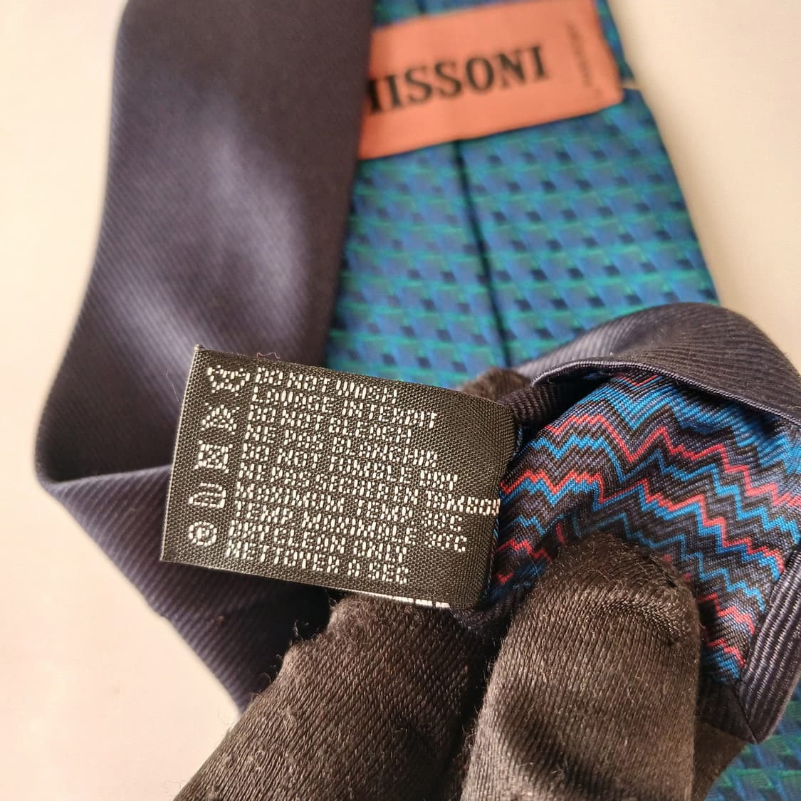 미쏘니 실크 블루 텍스처 넥타이 8.3cm A+등급 A19336
 상품이미지10