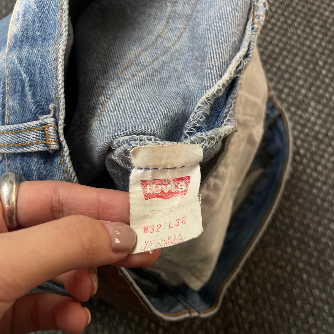 (30) 리바이스 501 00s 버튼플라이 중청 워싱 데님 팬츠 상품이미지4