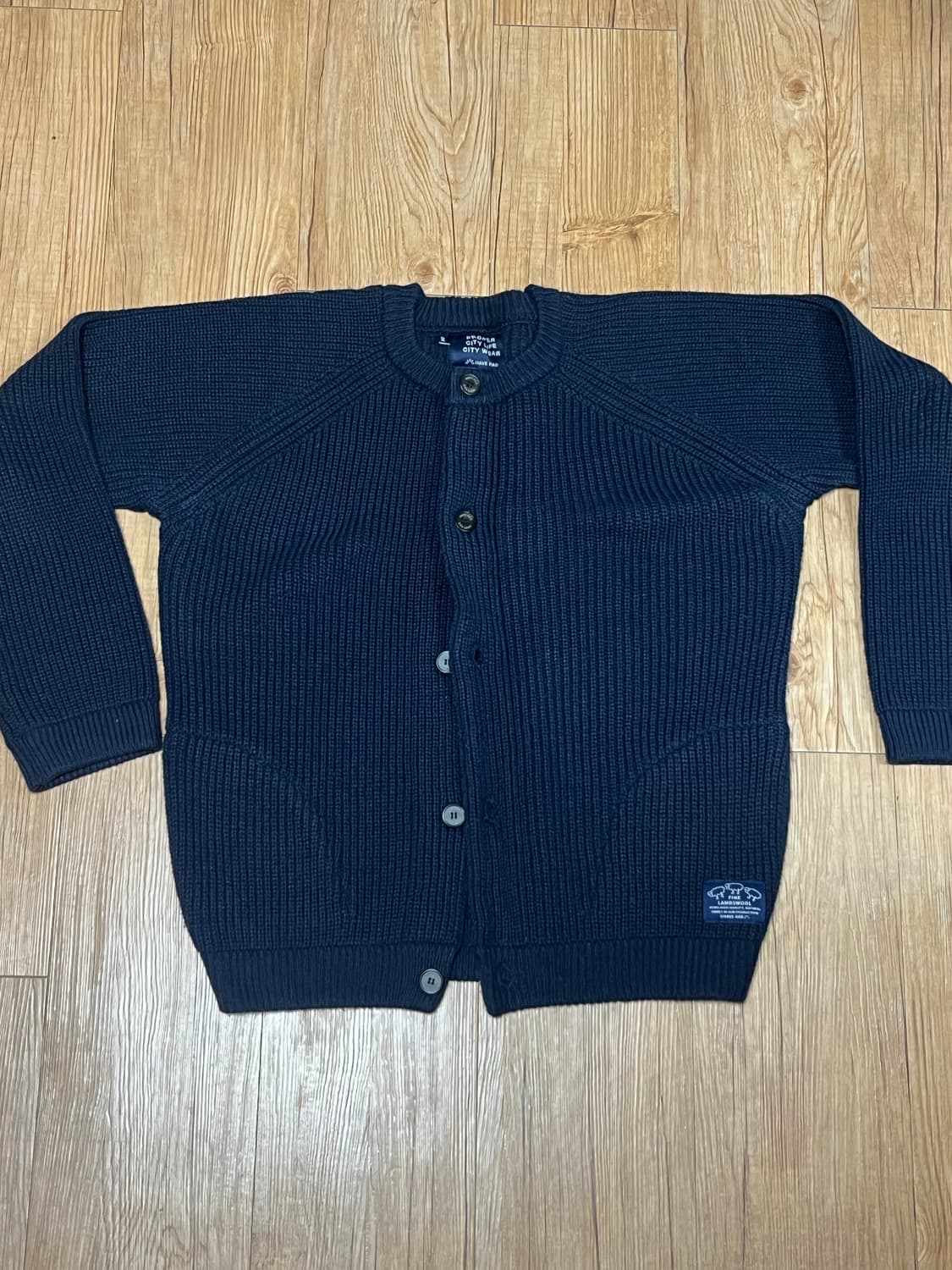 해브헤드 라운드넥 니트 가디건 상품이미지1