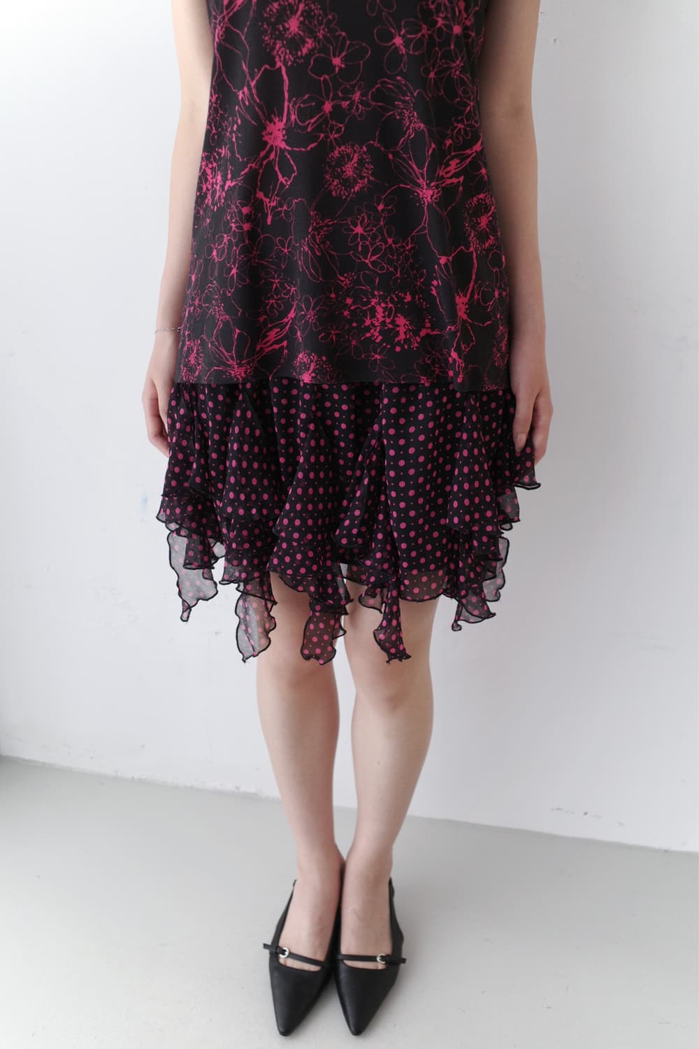 graphic flower half T 상품이미지6