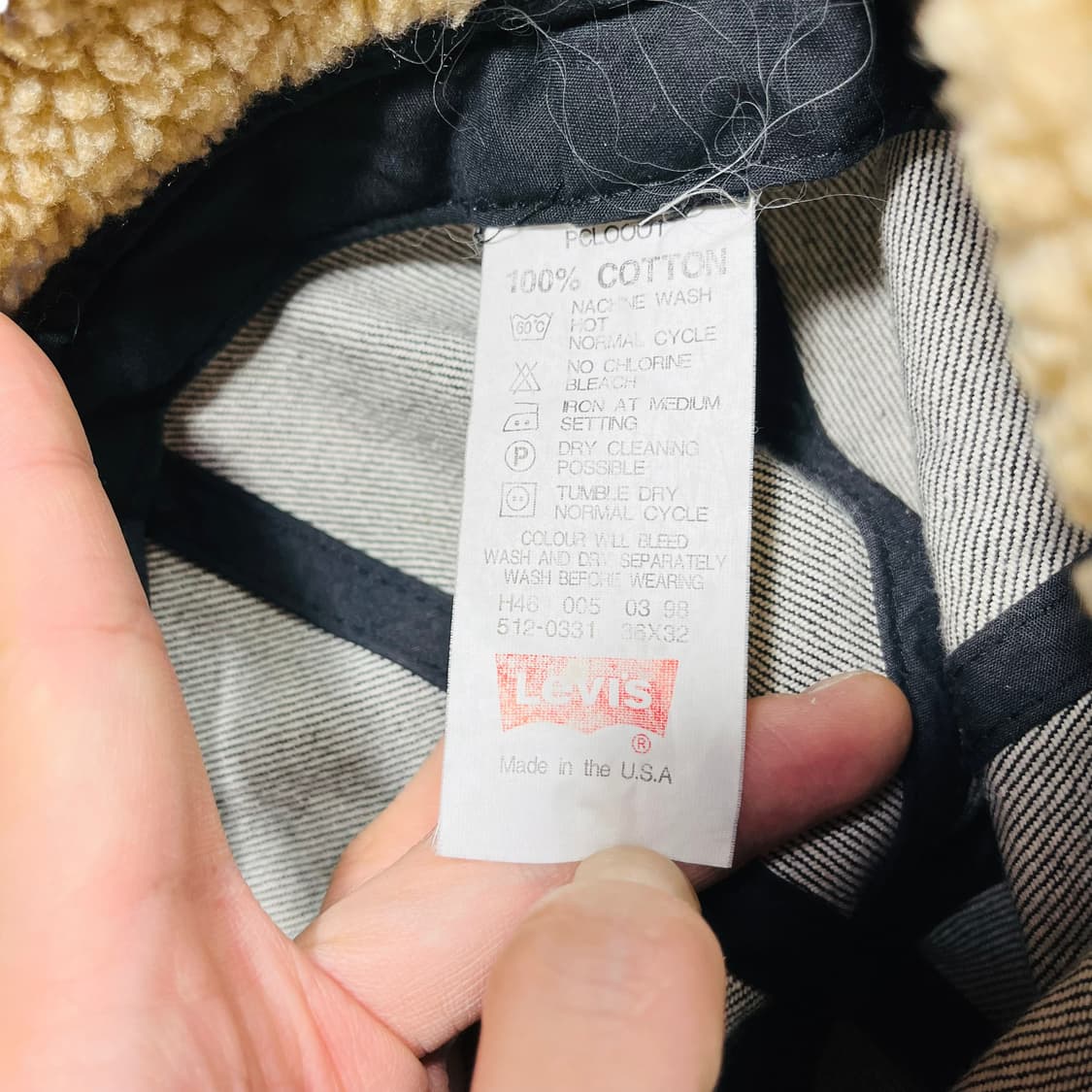 리바이스 U.S.A 데님 쉐르파 빈티지 트루퍼 햇 상품이미지8