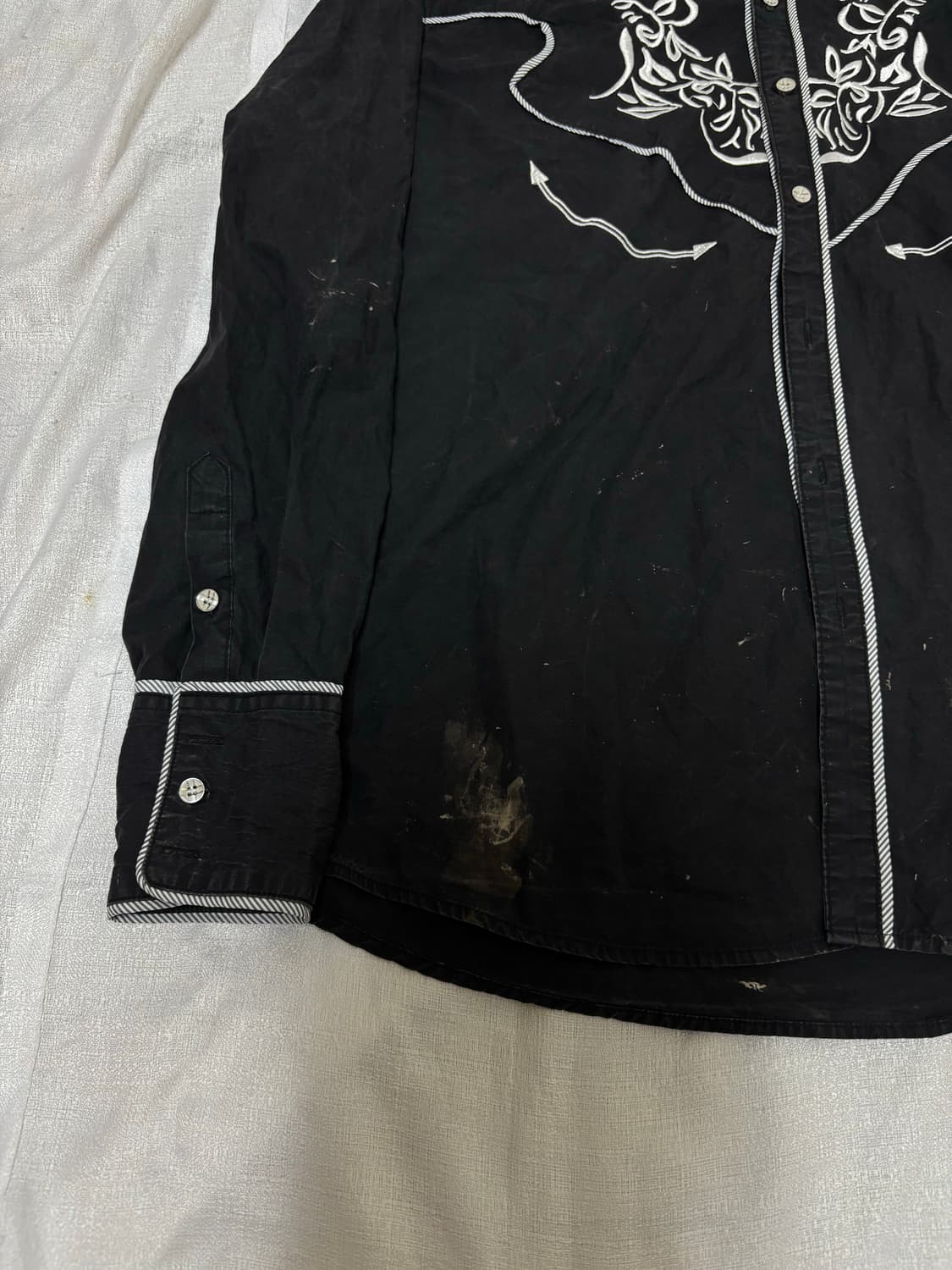 “Unknown” Western Design Black Shirts 상품이미지7